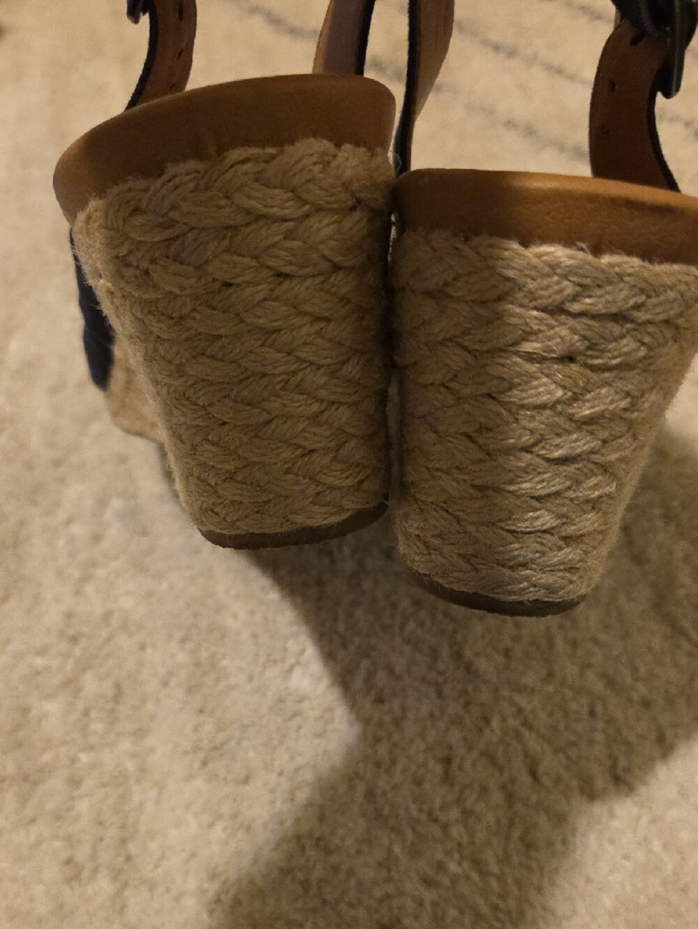Vionic Navy Slingback Ballet Wedges with Buckle - Picture 5 of 7